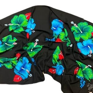 Vintage Krisna Batick floral Batik Rayon Scarf